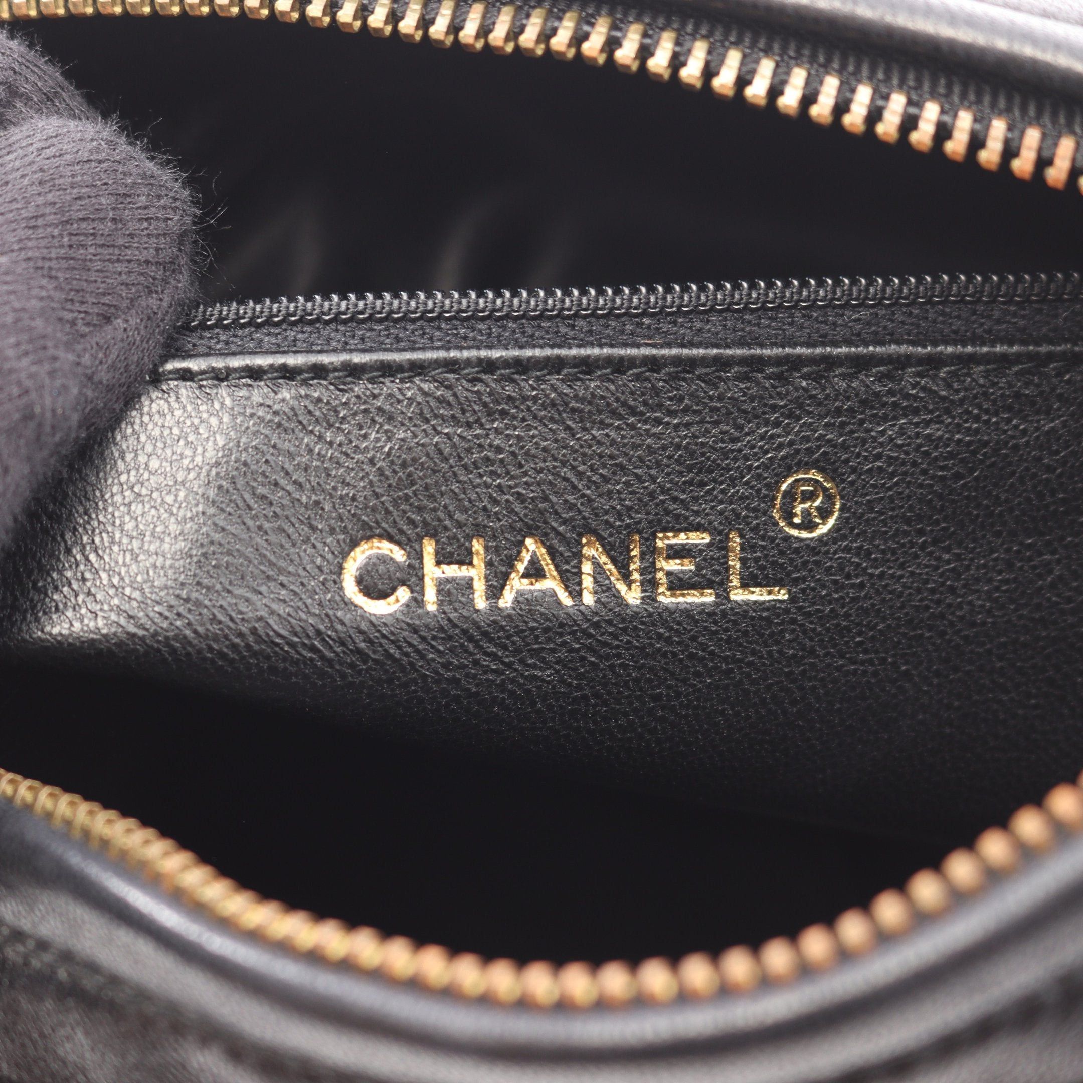 Chanel Chanel Matelasse Fringe Chain Shoulder Bag Lambskin Black Gold Hardware Size ONE SIZE - 4 Thumbnail