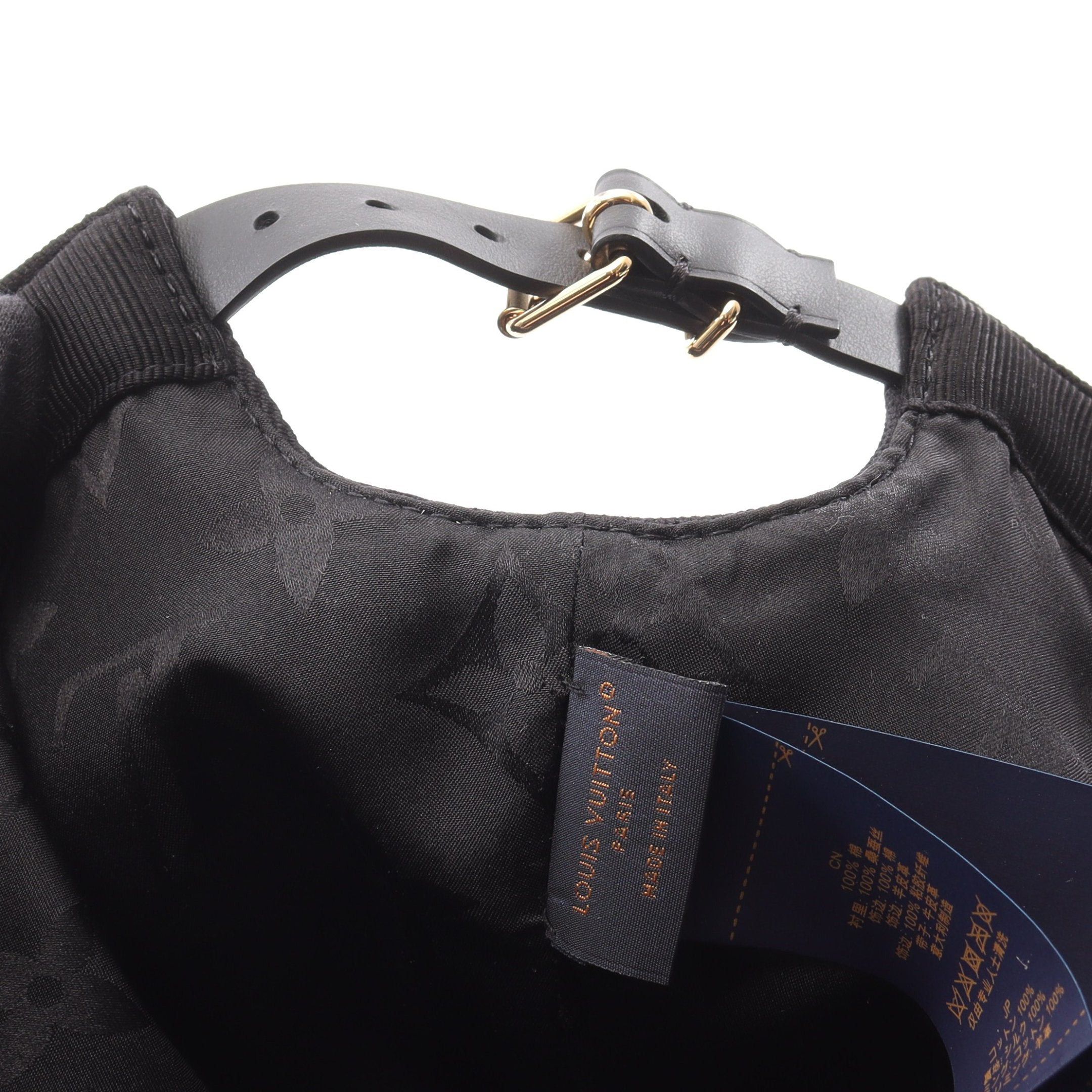 Louis Vuitton Louis Vuitton Lv Iconic Noir Cap Cotton Black Size ONE SIZE - 7 Thumbnail