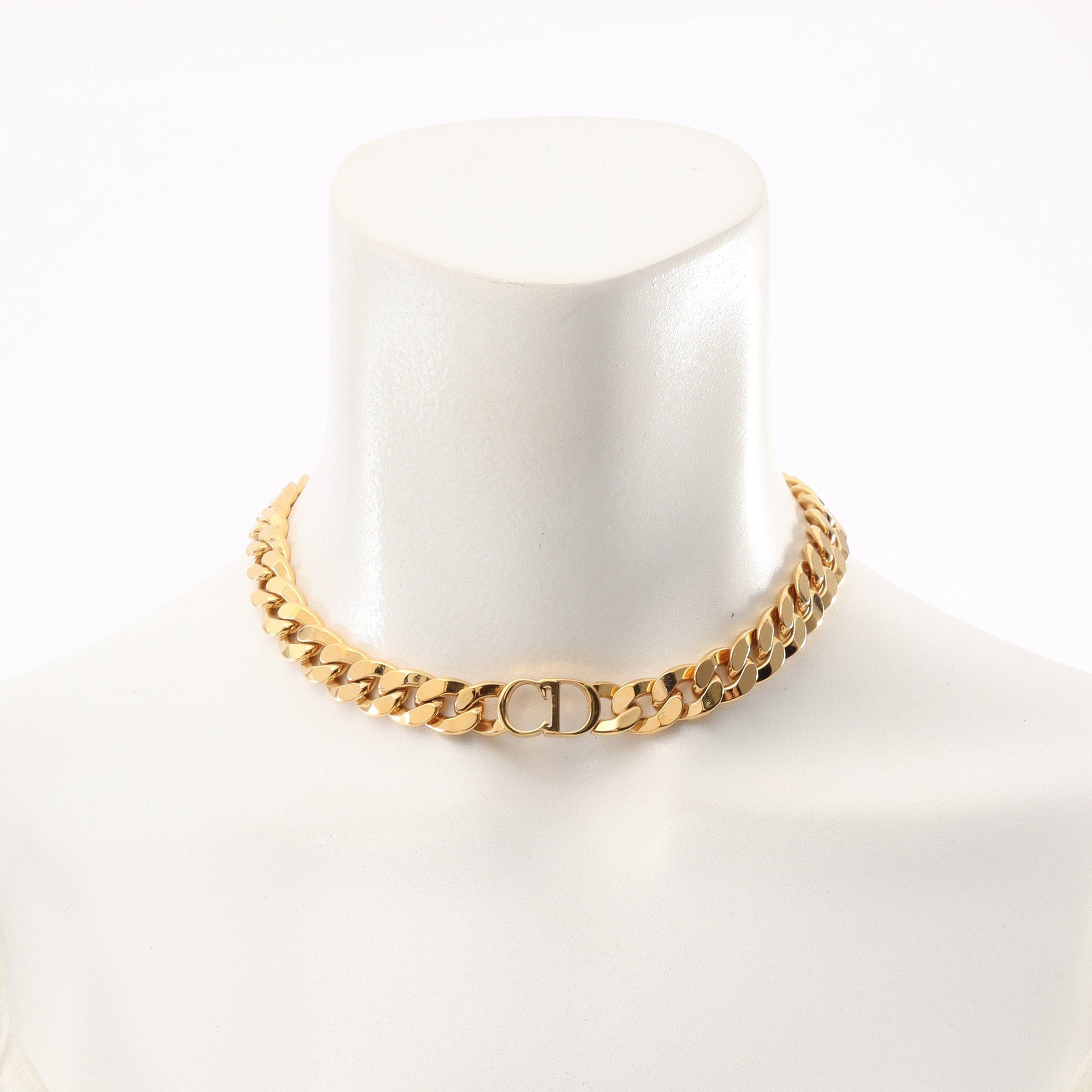 Dior Dior Cd Logo Necklace Choker Gp Gold Size ONE SIZE - 5 Thumbnail