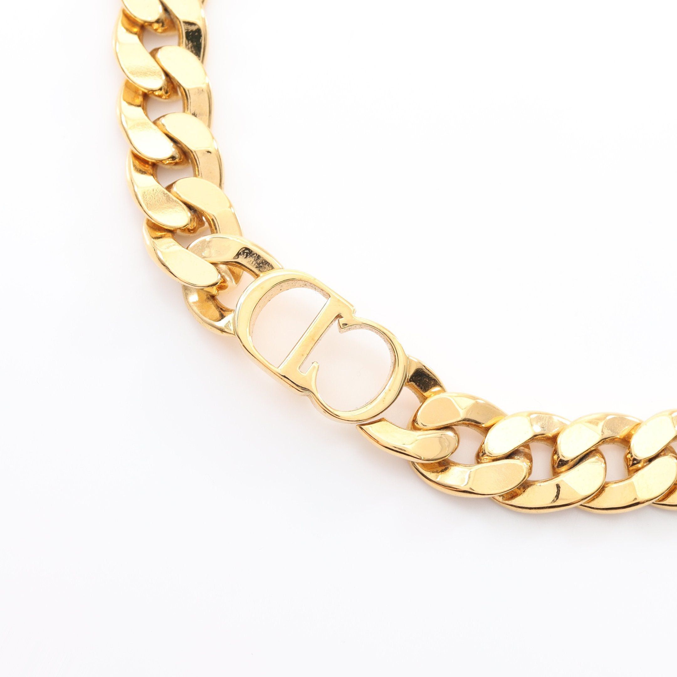 Dior Dior Cd Logo Necklace Choker Gp Gold Size ONE SIZE - 2 Thumbnail