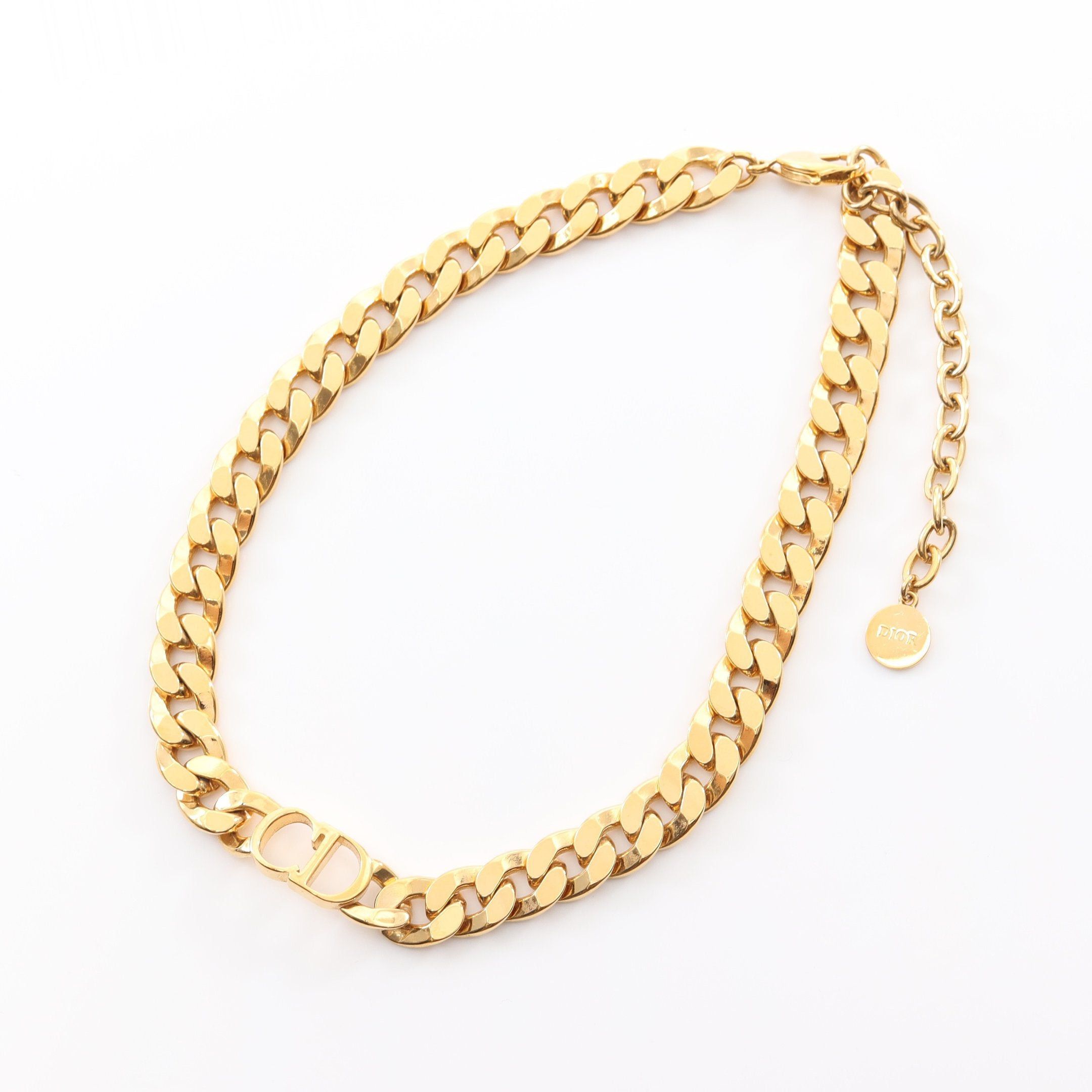 Dior Dior Cd Logo Necklace Choker Gp Gold Size ONE SIZE - 3 Thumbnail