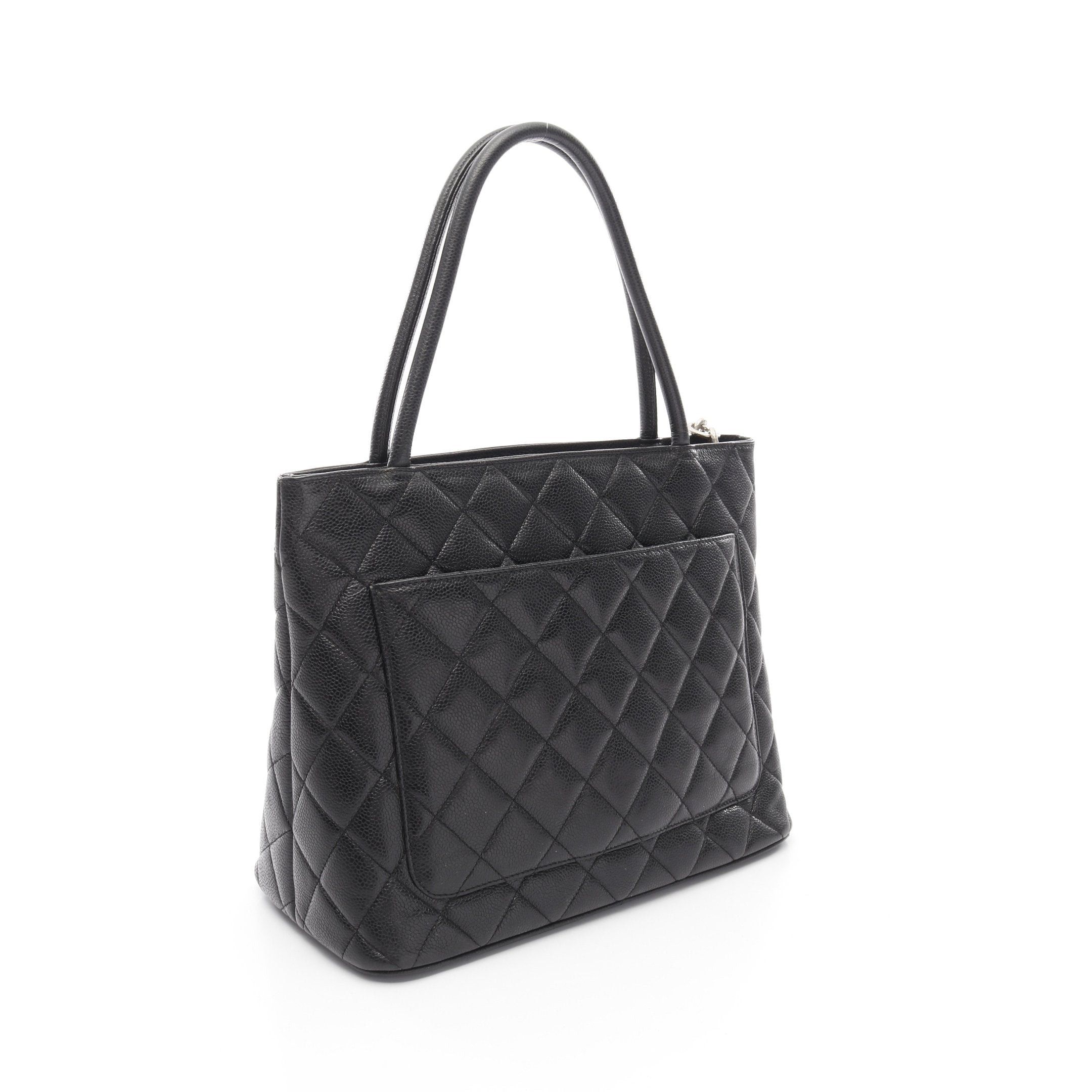 Chanel Chanel Reissue Tote Handbag Bag Caviar Skin Black Silver Hardware Size ONE SIZE - 2 Thumbnail