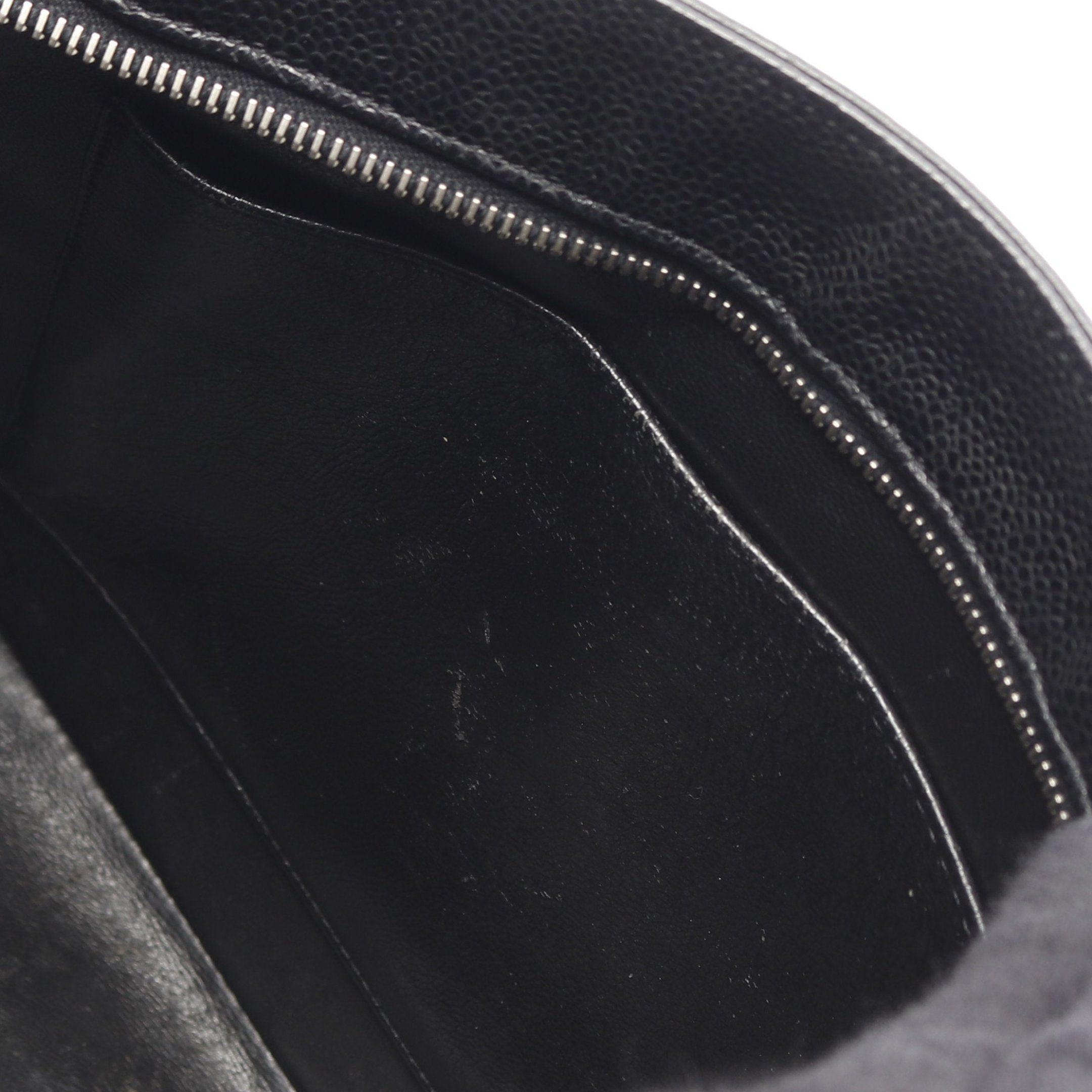Chanel Chanel Reissue Tote Handbag Bag Caviar Skin Black Silver Hardware Size ONE SIZE - 9 Thumbnail