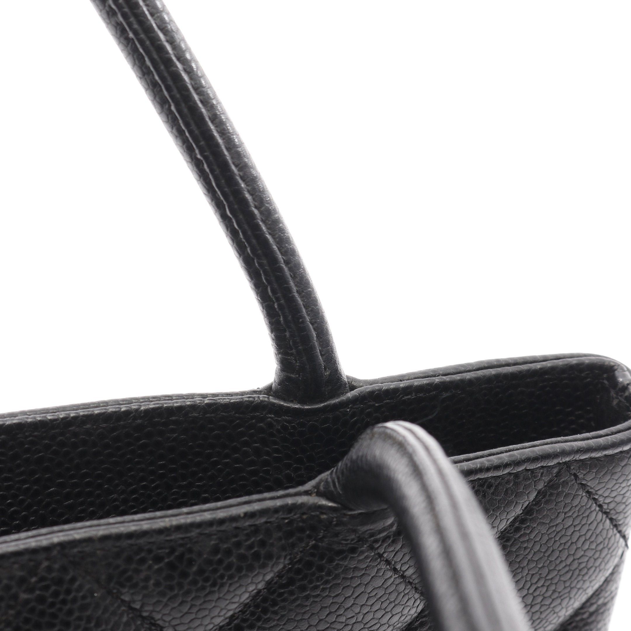 Chanel Chanel Reissue Tote Handbag Bag Caviar Skin Black Silver Hardware Size ONE SIZE - 8 Thumbnail