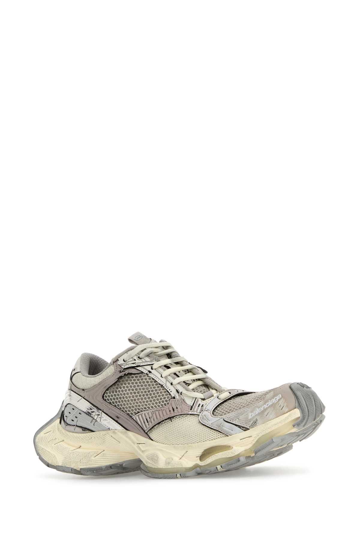 Balenciaga Multicolor Synthetic Leather And Mesh Stapler Sneakers Size US 9 / EU 42 - 2 Thumbnail