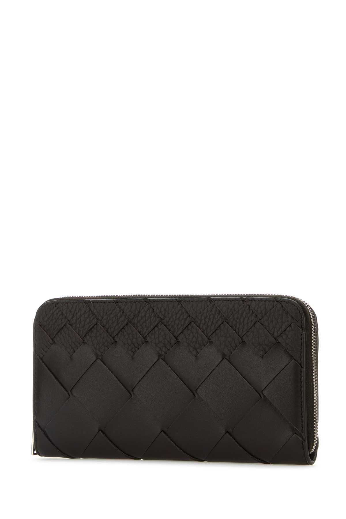 Bottega Veneta Dark Brown Leather Intrecciato Wallet Size ONE SIZE - 2 Thumbnail