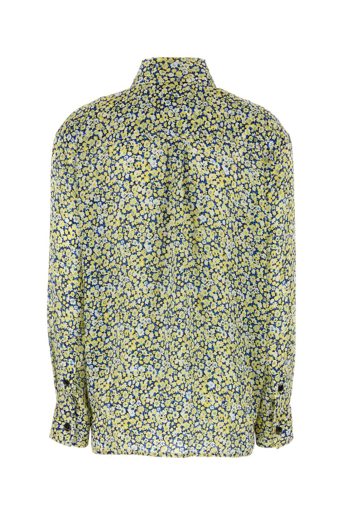 Bottega Veneta Printed Silk Shirt Size S / US 4 / IT 40 - 2 Thumbnail