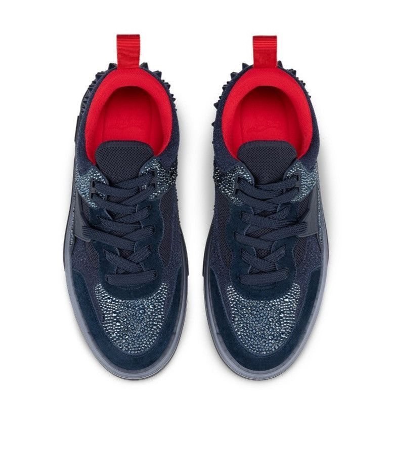 Christian Louboutin astroloubi strass navy Size US 7 / EU 40 - 3 Thumbnail