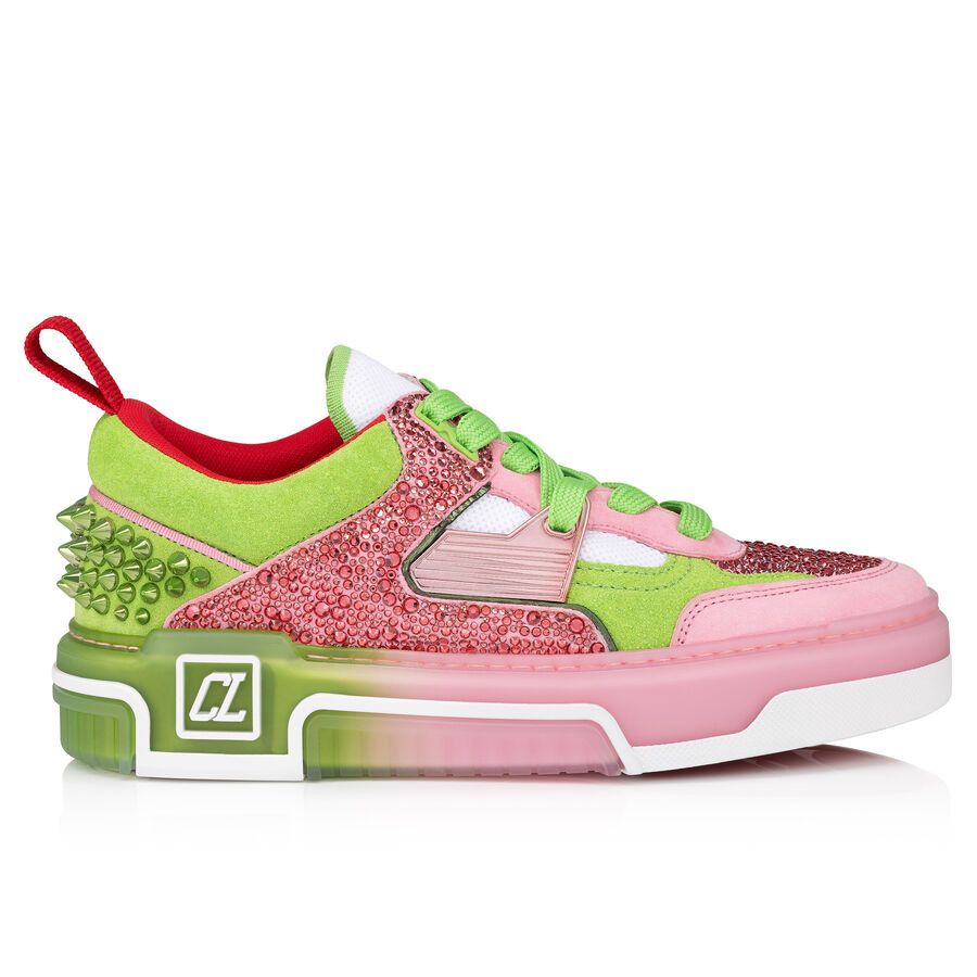Christian Louboutin astroloubi strass pink/green Size US 7 / EU 40 - 2 Thumbnail
