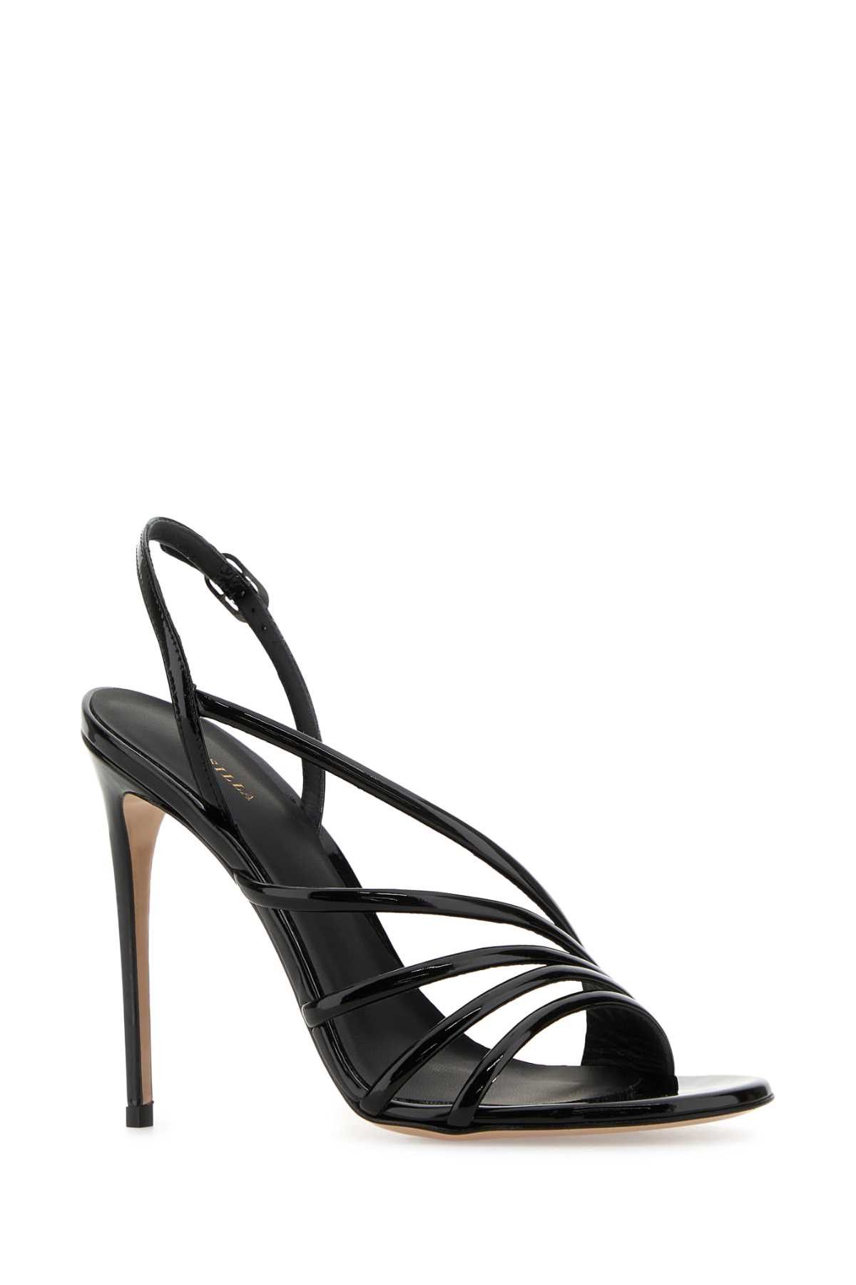 サンダル・ミュール LE SILLA Black leather Scarlet sandals SCARLET SANDAL 120 mm NERO | Le Silla