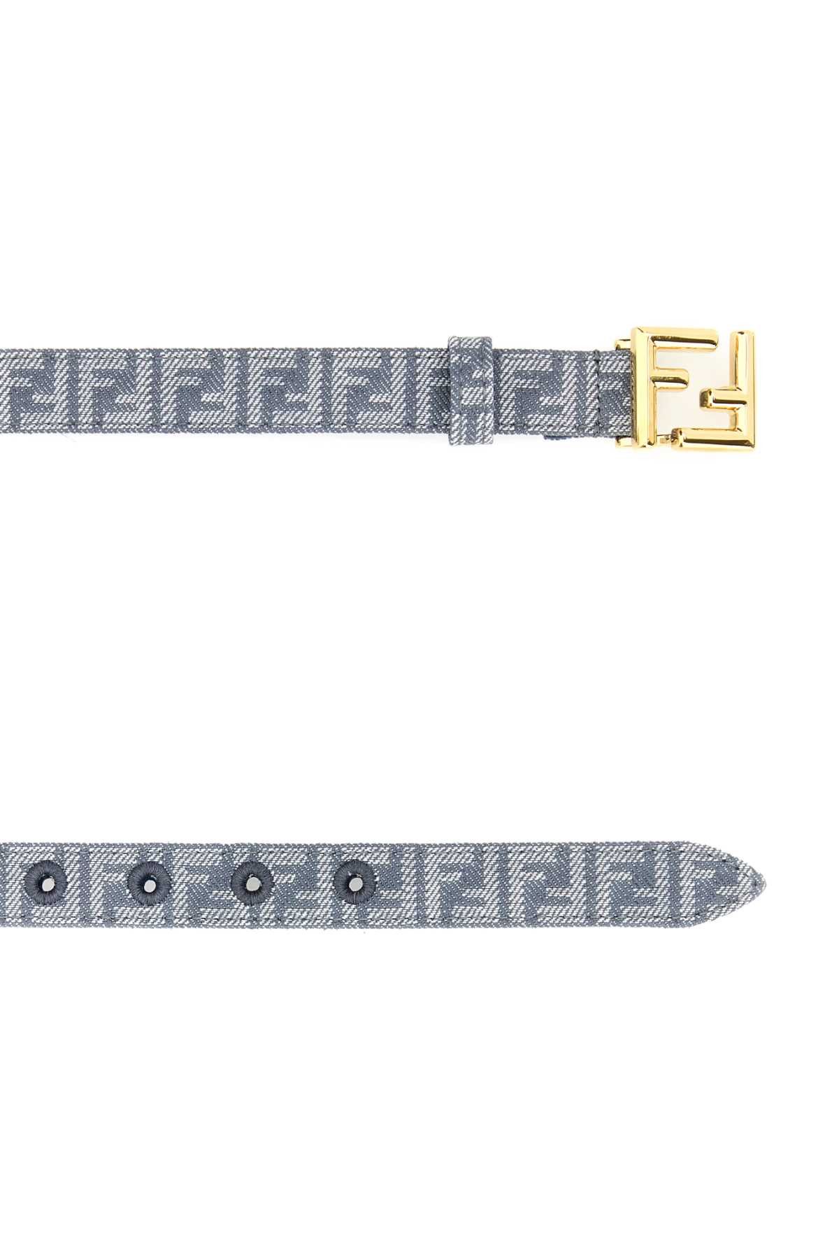 Fendi Embroidered Denim Ff Belt | Grailed