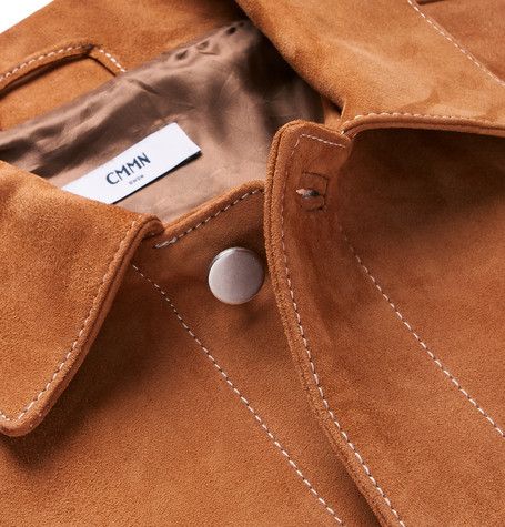 Cmmn Swdn CMMN SWDN x Mr Porter Exclusive Suede Trucker Jacket