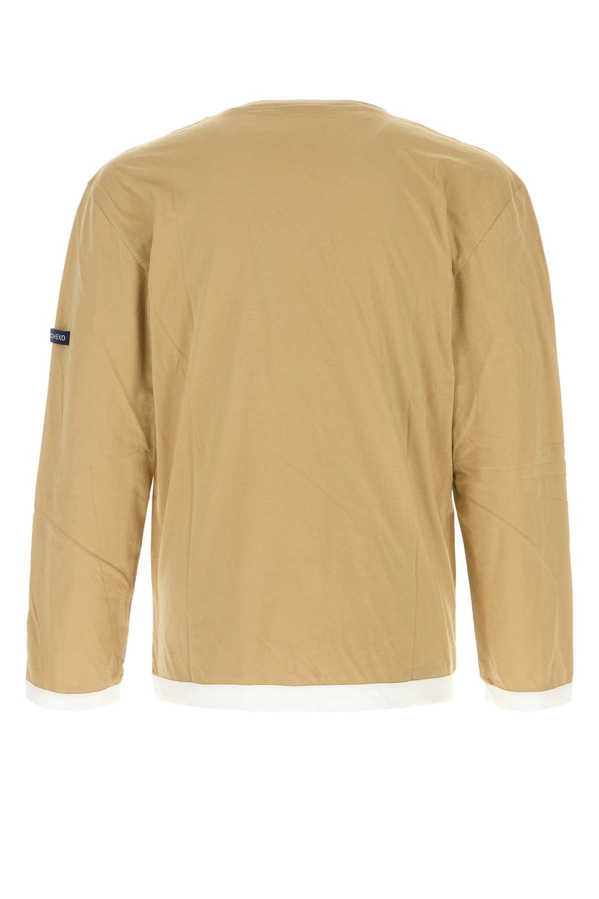 Namacheko Beige Cotton T-Shirt Size US S / EU 44-46 / 1 - 2 Thumbnail
