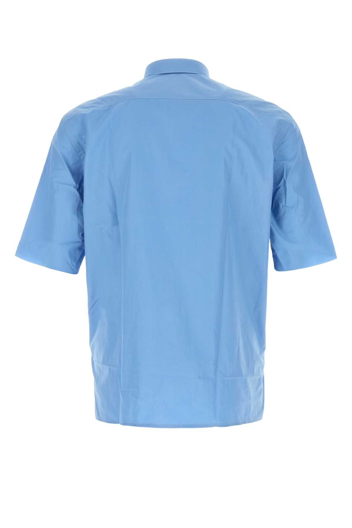 Namacheko Cerulean Blue Poplin Guardia Shirt Size US M / EU 48-50 / 2 - 2 Thumbnail