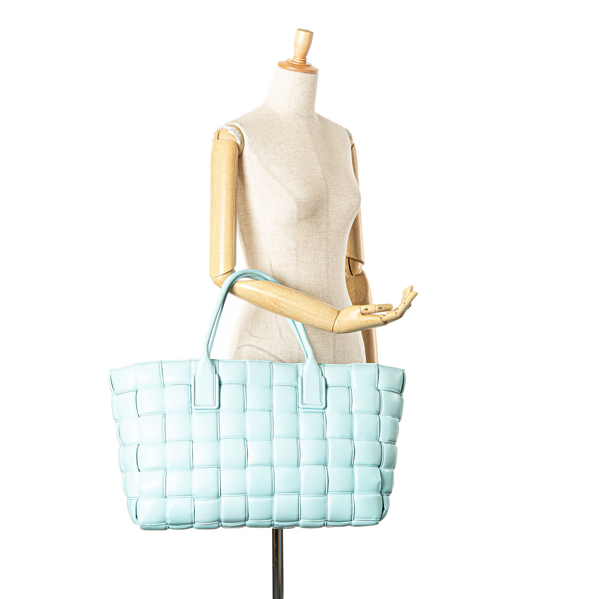 Bottega Veneta Bottega Veneta Large Lambskin Intreccio Padded Tote Size ONE SIZE - 12 Thumbnail