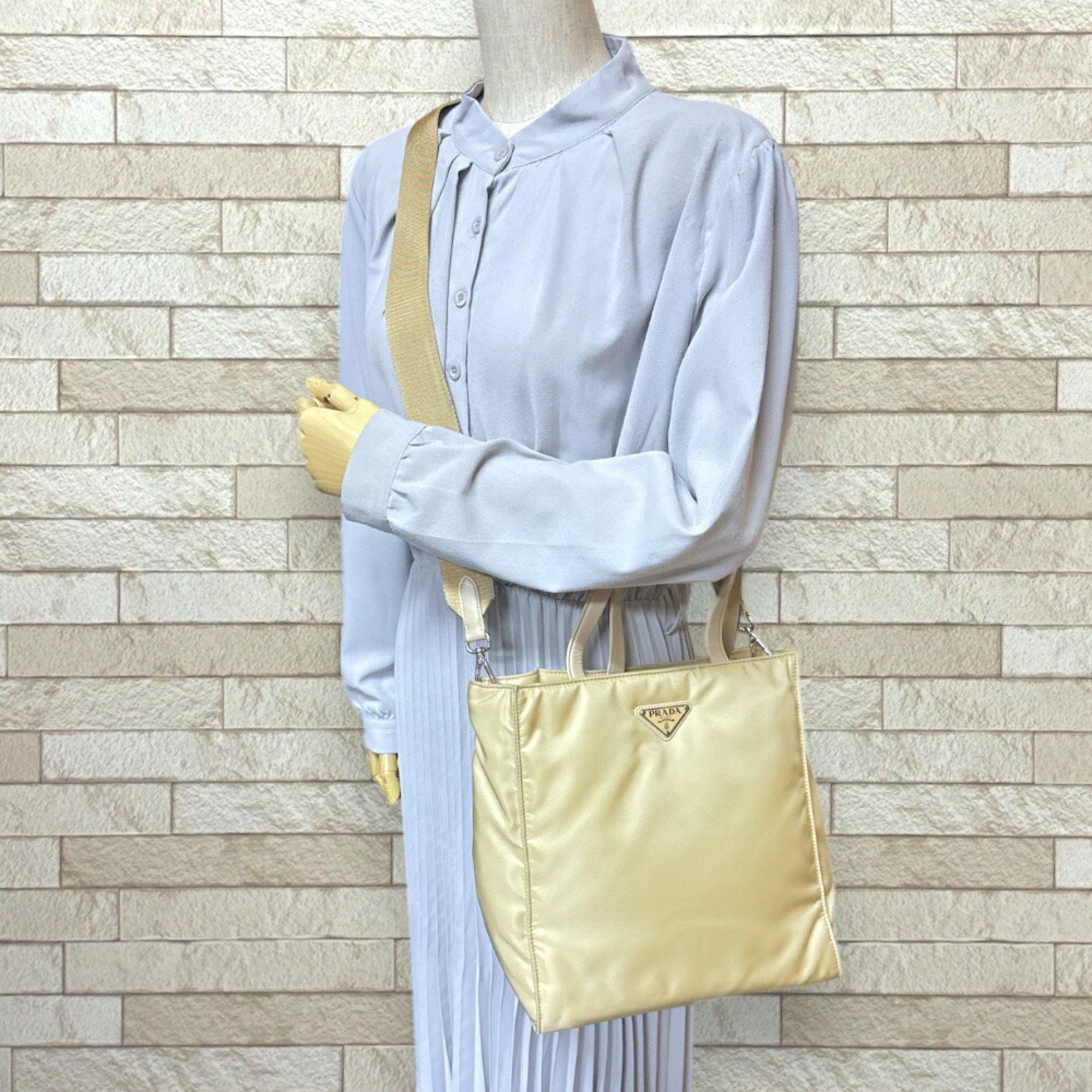 Prada Prada Shoulder Bag 1BG426 Beige Women's PRADA 2way Size ONE SIZE - 2 Thumbnail