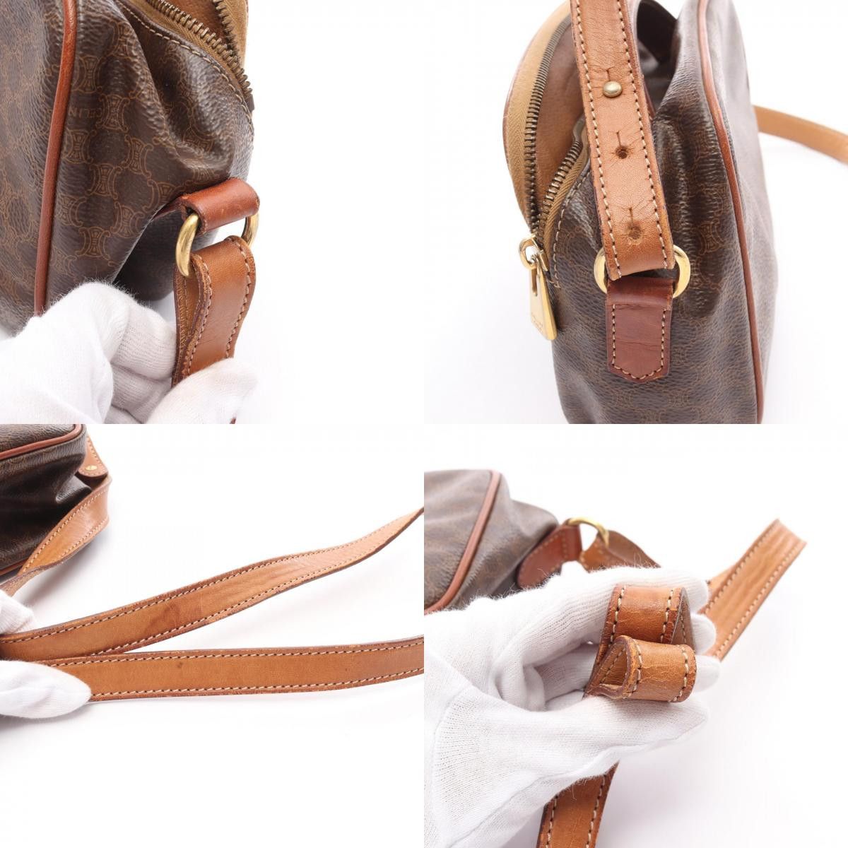 Celine Celine Celine Macadam PVC Coated Canvas Leather Handbag Canvas Handbag Size ONE SIZE - 10 Thumbnail
