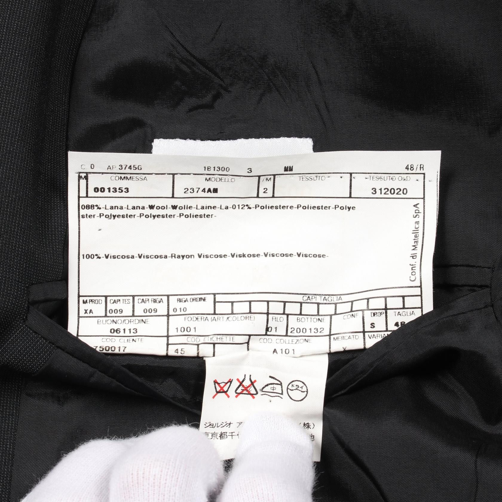 Armani Armani Armani Collezioni Suit Wool Polyester Apparel Others Suits Size ONE SIZE - 6 Thumbnail
