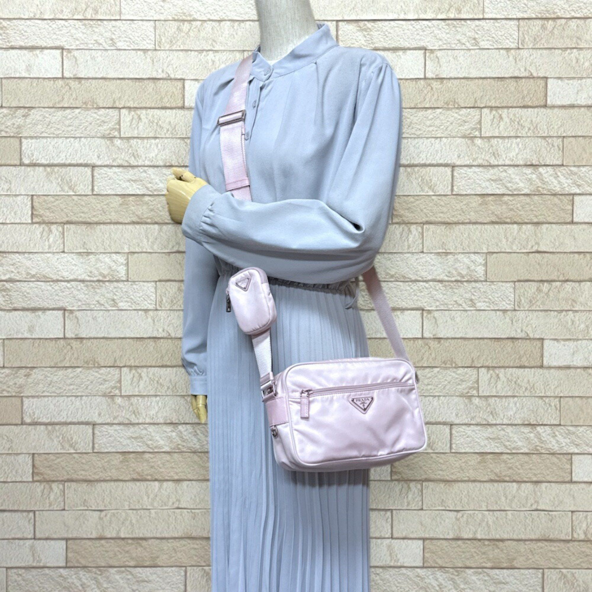 Prada Prada Shoulder Bag Renylon 1BC167 Pink Women's PRADA Size ONE SIZE - 2 Thumbnail