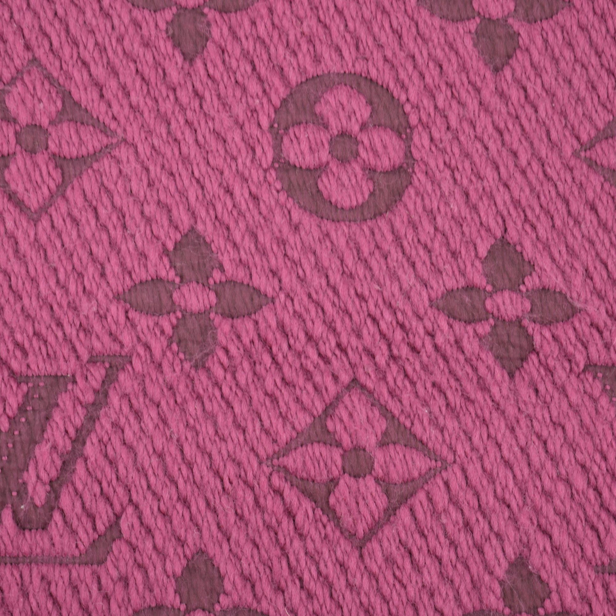 Louis Vuitton LOUIS VUITTON - Louis Vuitton Logomania scarf in purple wool Size ONE SIZE - 3 Thumbnail