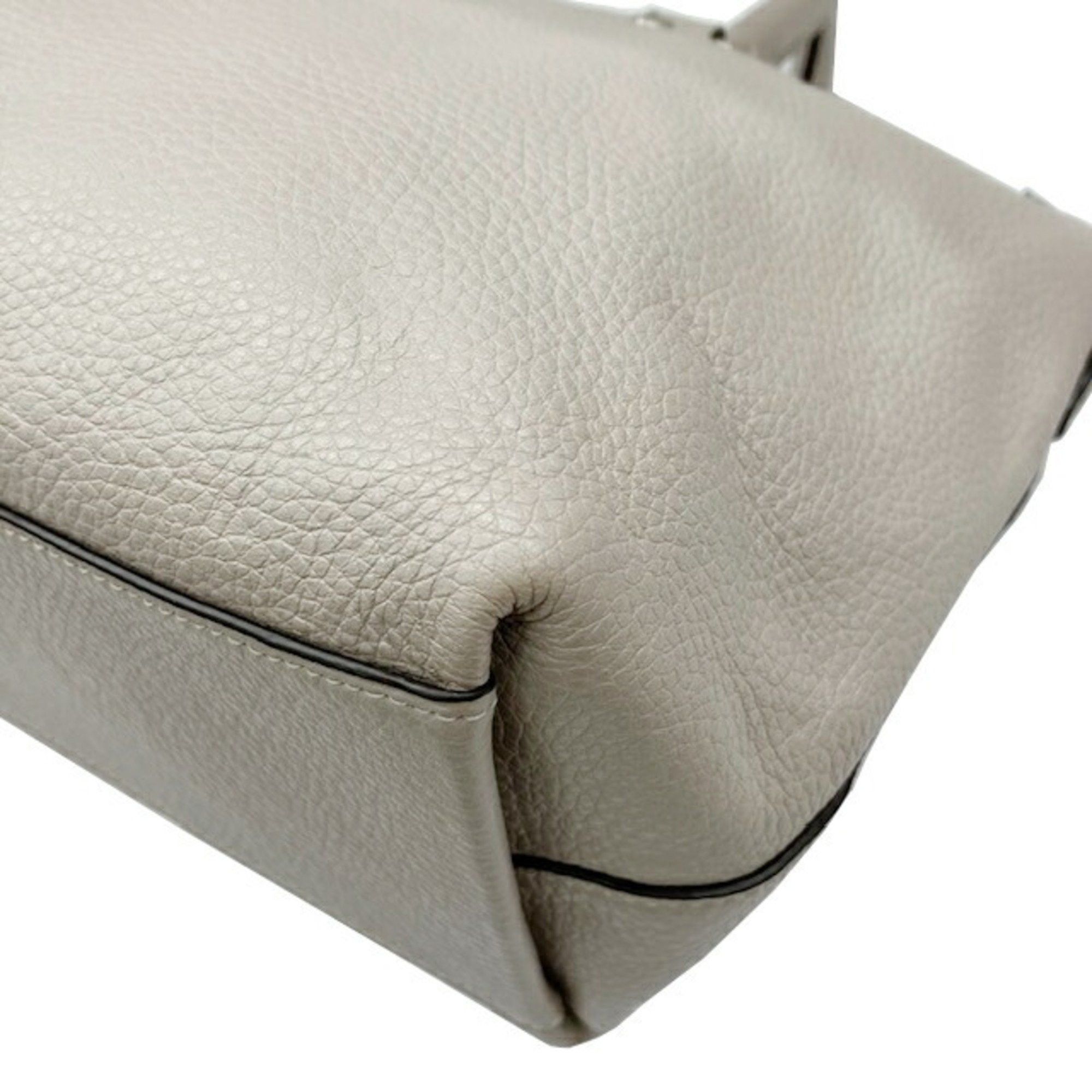 Coach COACH Mini Emma Satchel Bag F31466 Grey Leather Handbag Shoulder for Women Size ONE SIZE - 8 Thumbnail