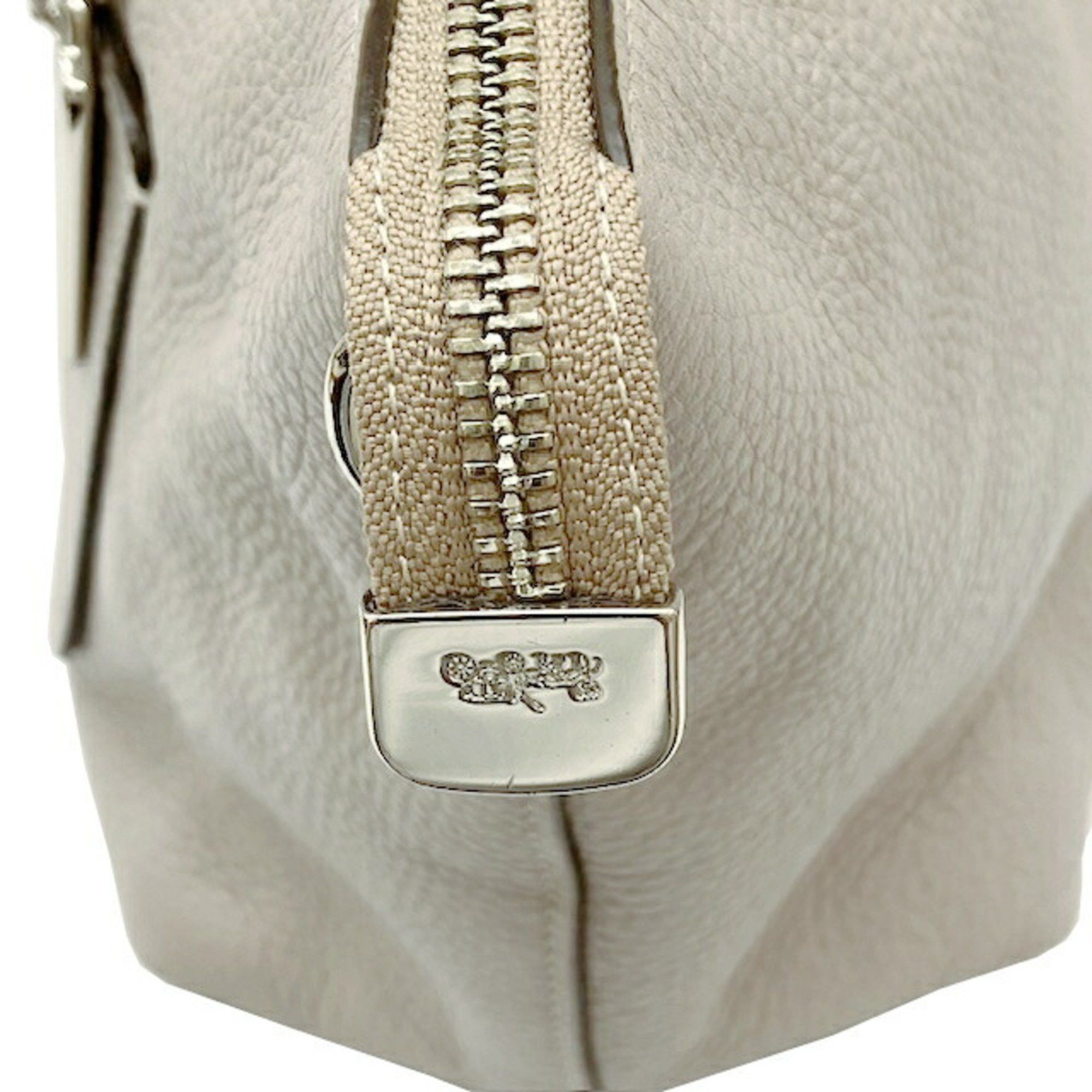 Coach COACH Mini Emma Satchel Bag F31466 Grey Leather Handbag Shoulder for Women Size ONE SIZE - 13 Thumbnail