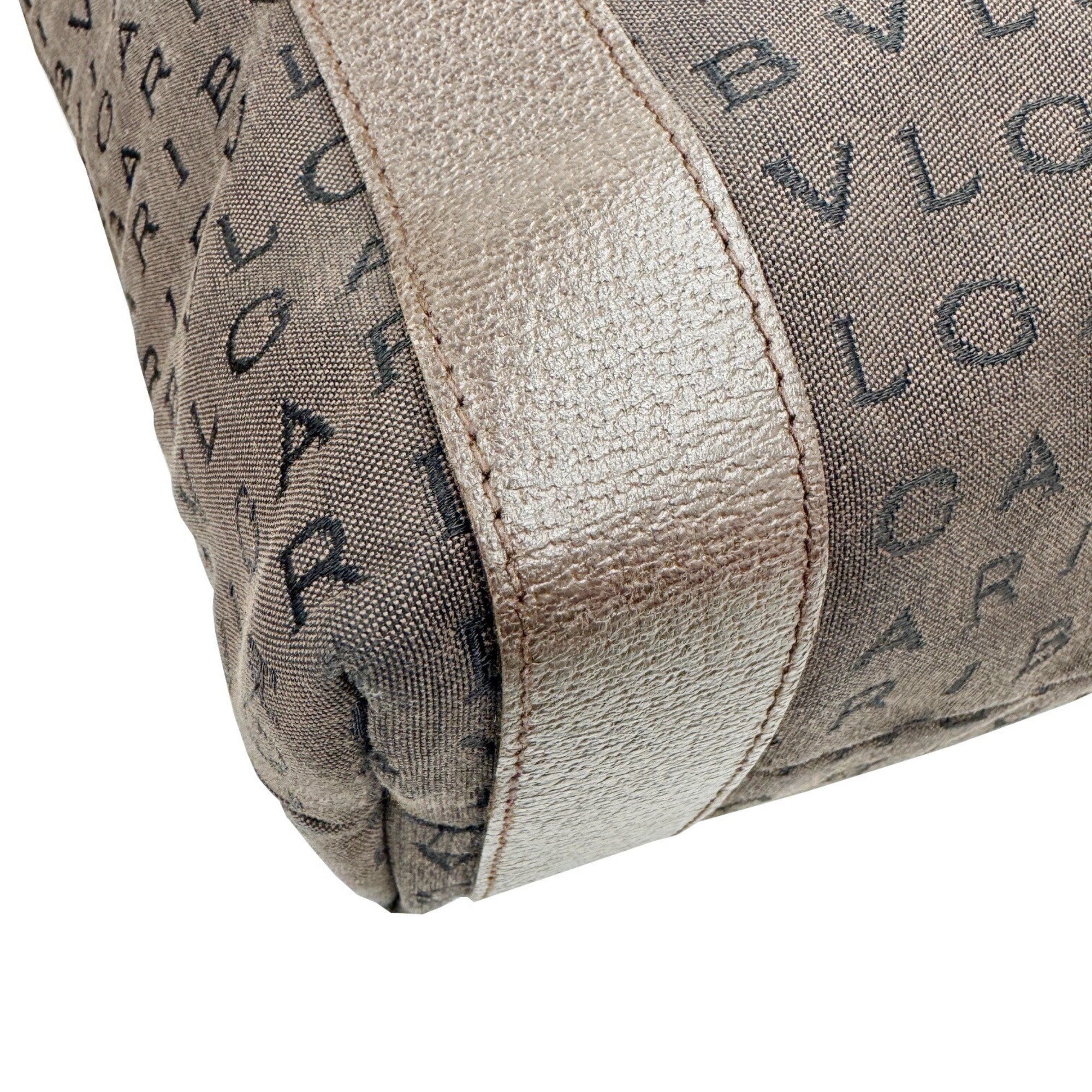 Bvlgari Bvlgari Mania Tote Bag Brown Canvas Leather Women's Size ONE SIZE - 6 Thumbnail
