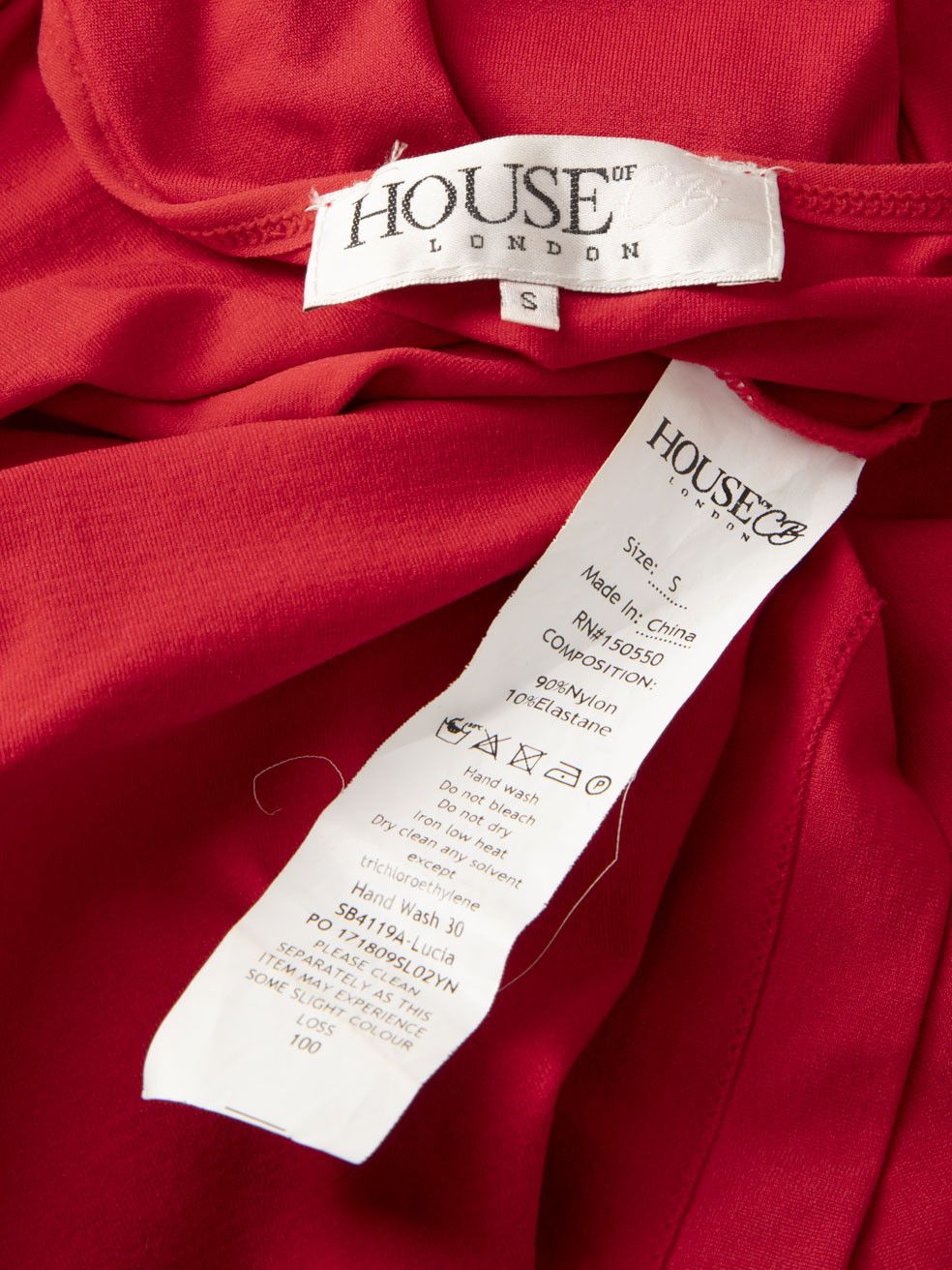 House of CB Red Long Sleeve Bodycon Dress Size S / US 4 / IT 40 - 9 Thumbnail
