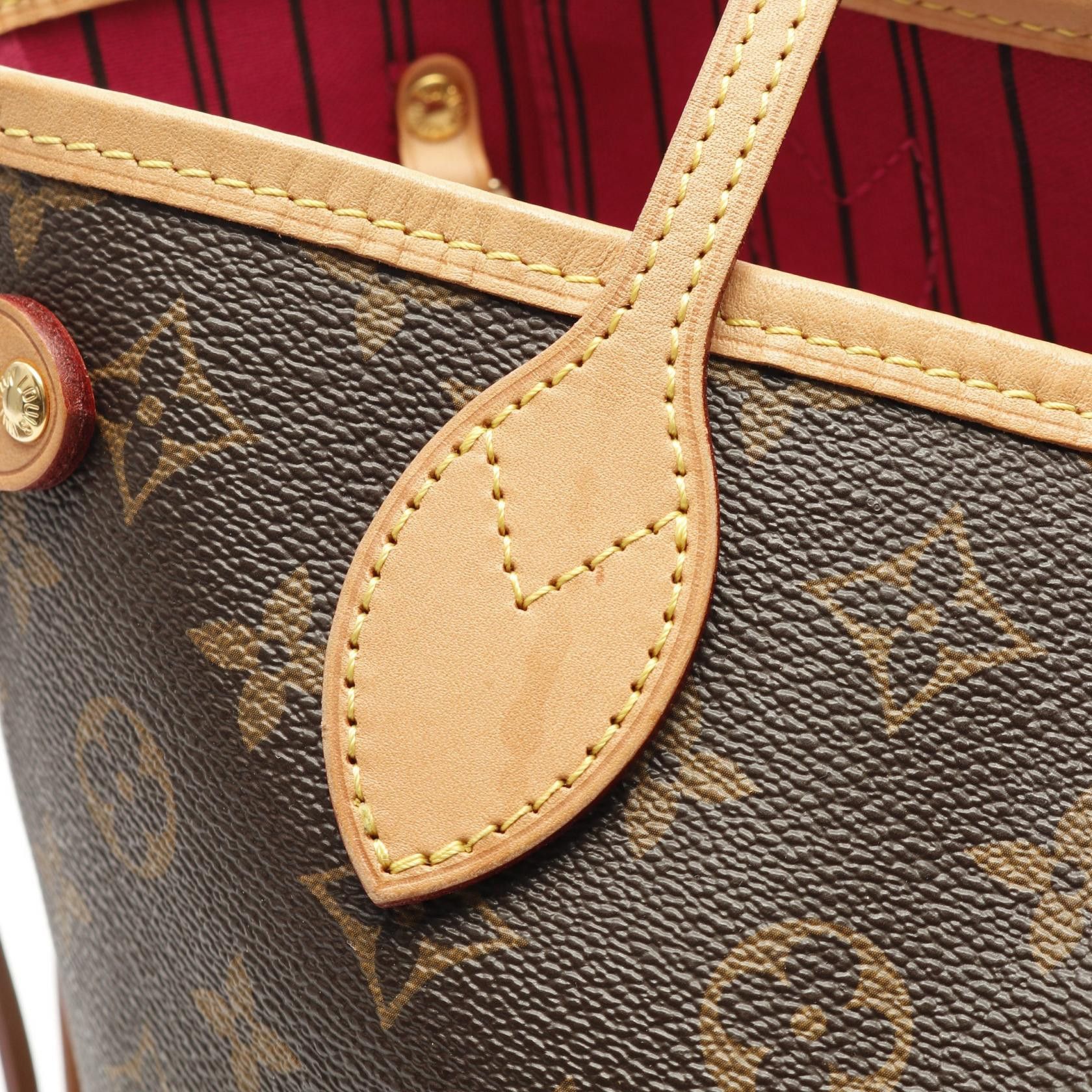 Louis Vuitton Louis Vuitton Louis Vuitton Neverfull PM Monogram Coated Canvas Tote Bag Canvas Tote Bag M41245 Size ONE SIZE - 8 Thumbnail