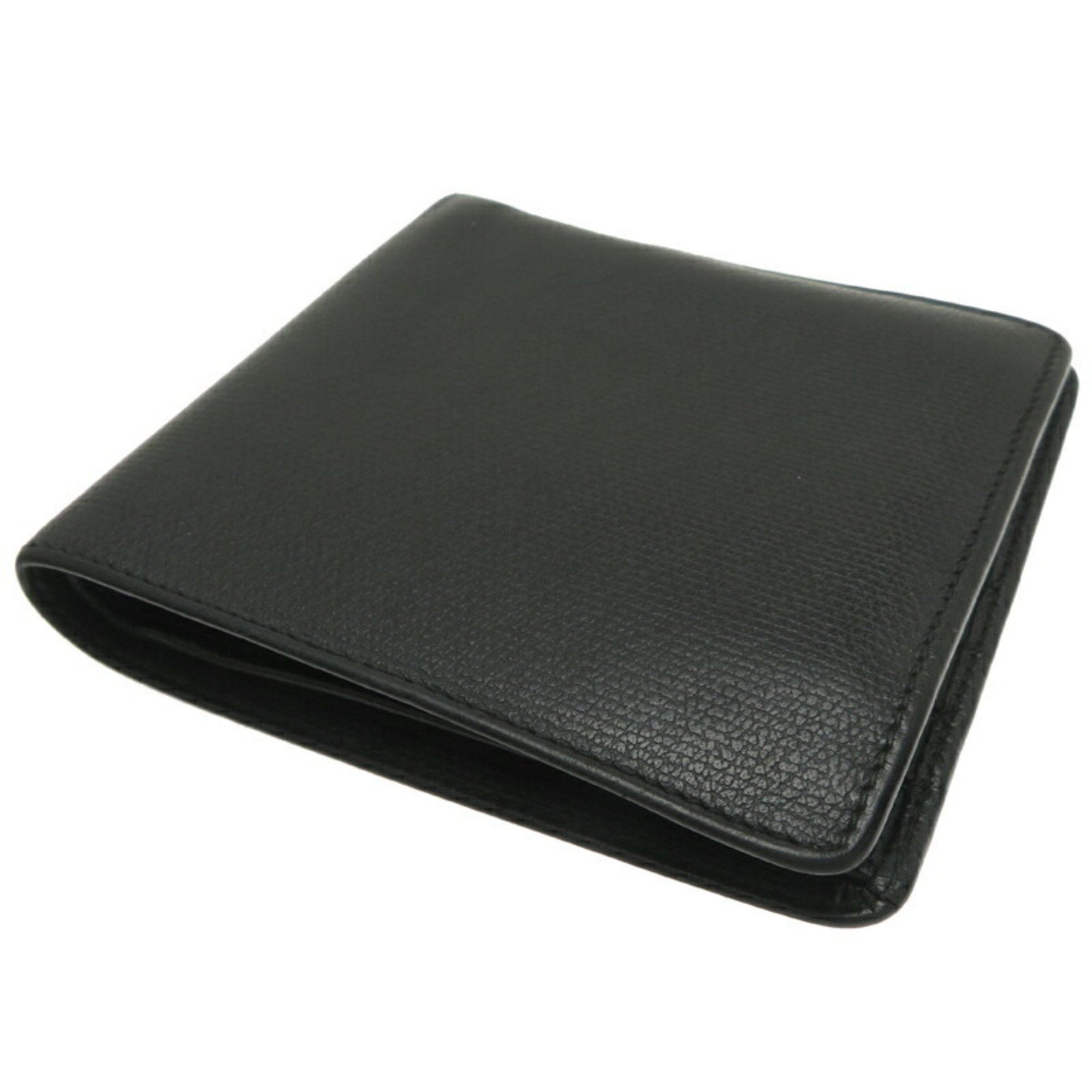 Chanel Chanel Compact Wallet Women's Bi-fold Leather Black Size ONE SIZE - 4 Thumbnail