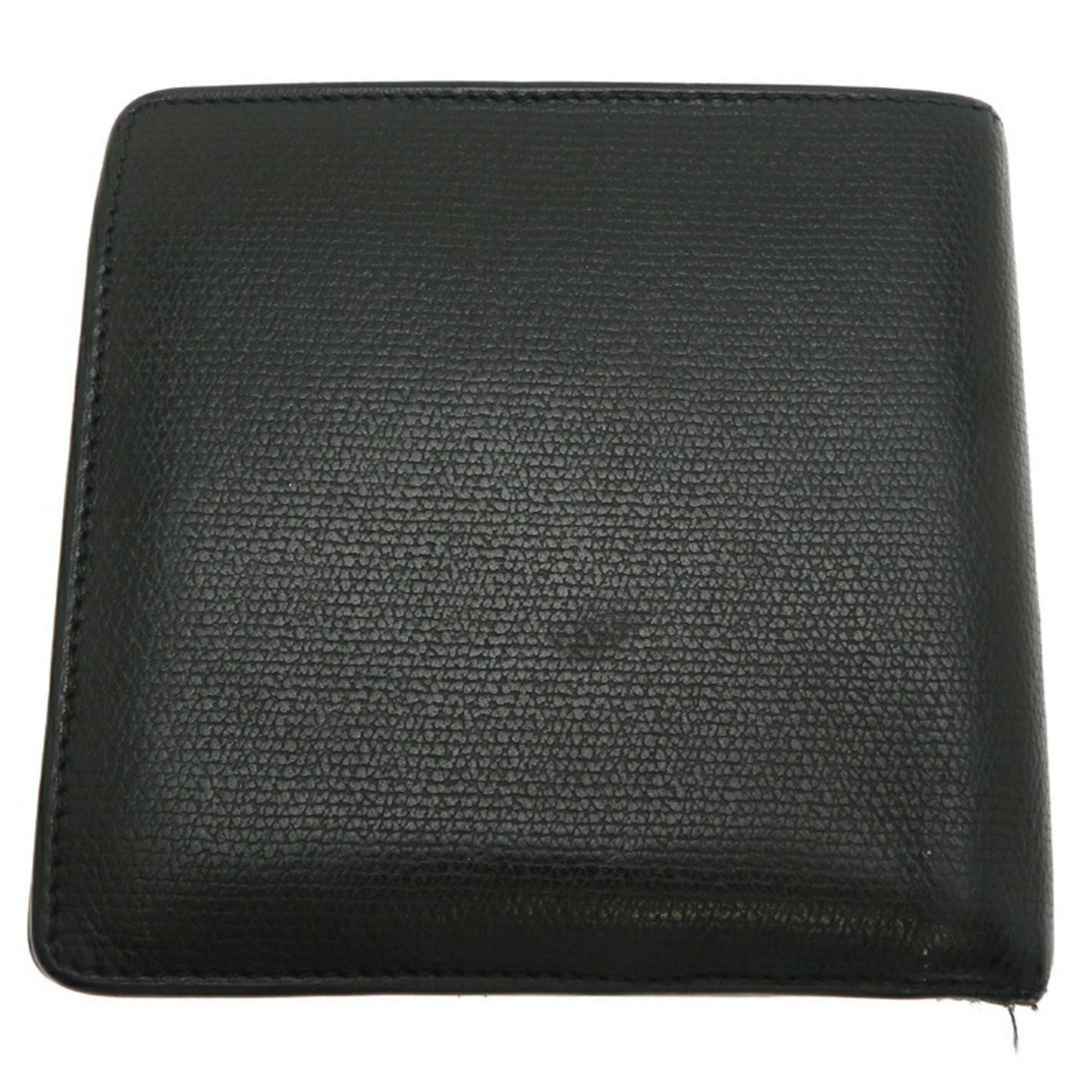 Chanel Chanel Compact Wallet Women's Bi-fold Leather Black Size ONE SIZE - 2 Thumbnail