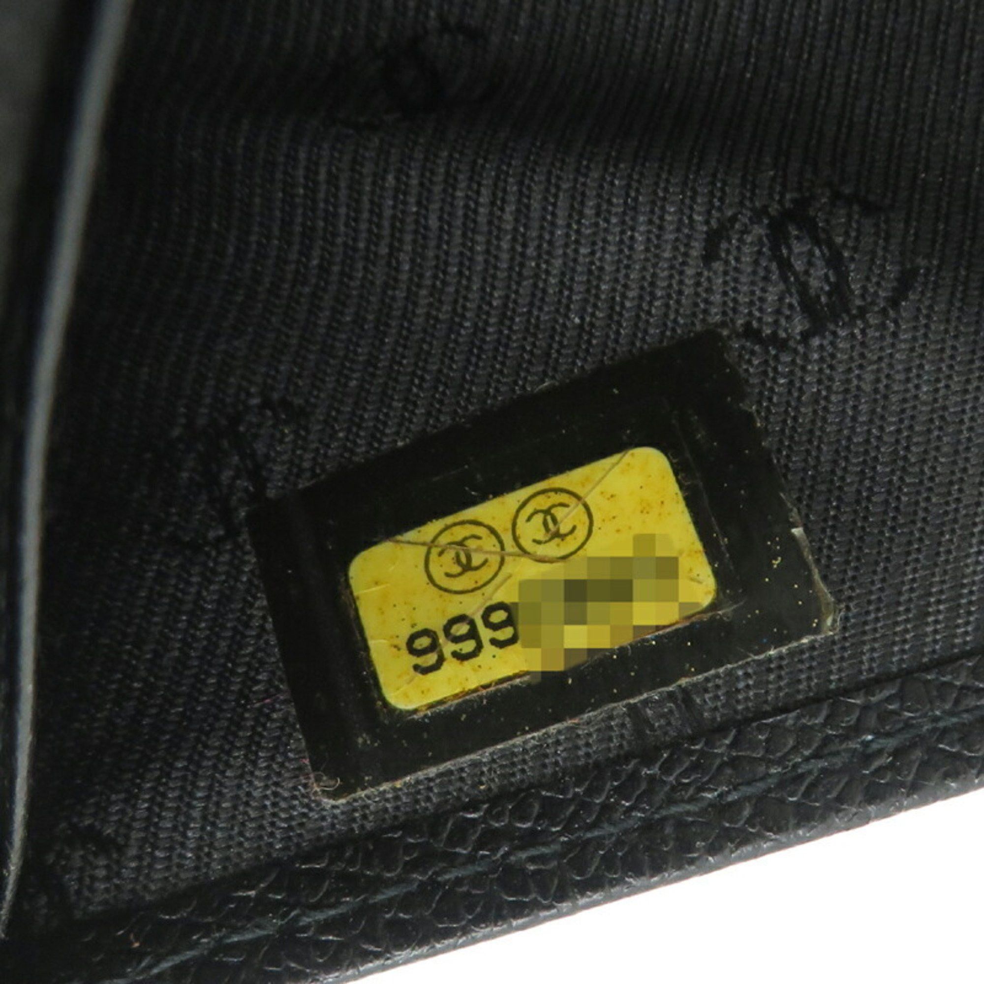 Chanel Chanel Compact Wallet Women's Bi-fold Leather Black Size ONE SIZE - 10 Thumbnail