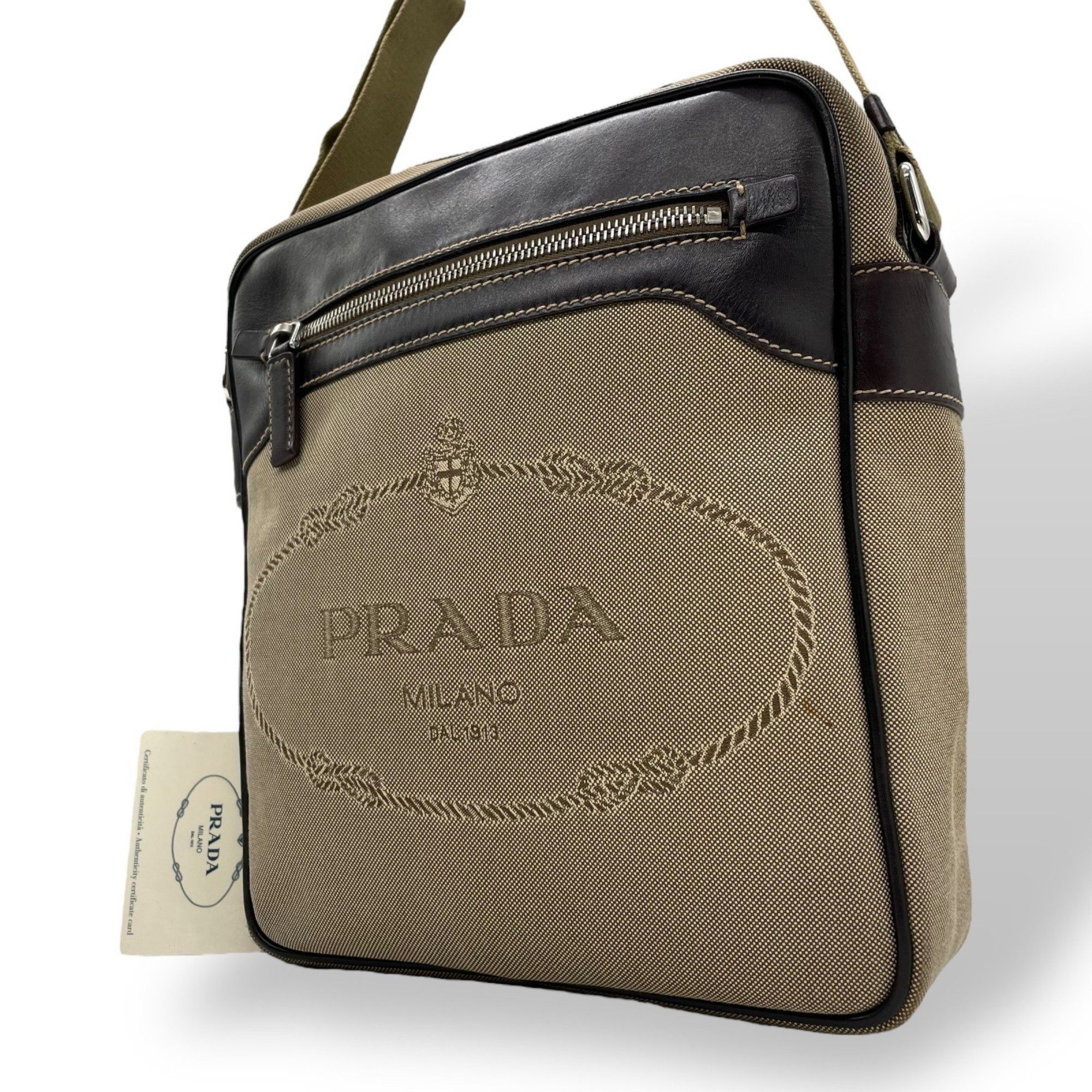 Prada Prada Logo Jacquard shopper Size ONE SIZE - 18 Thumbnail