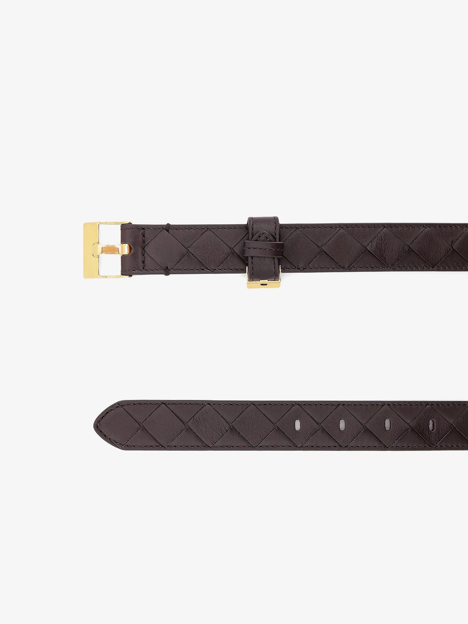 Bottega Veneta Leather Belt With Intrecciato Motif | Grailed
