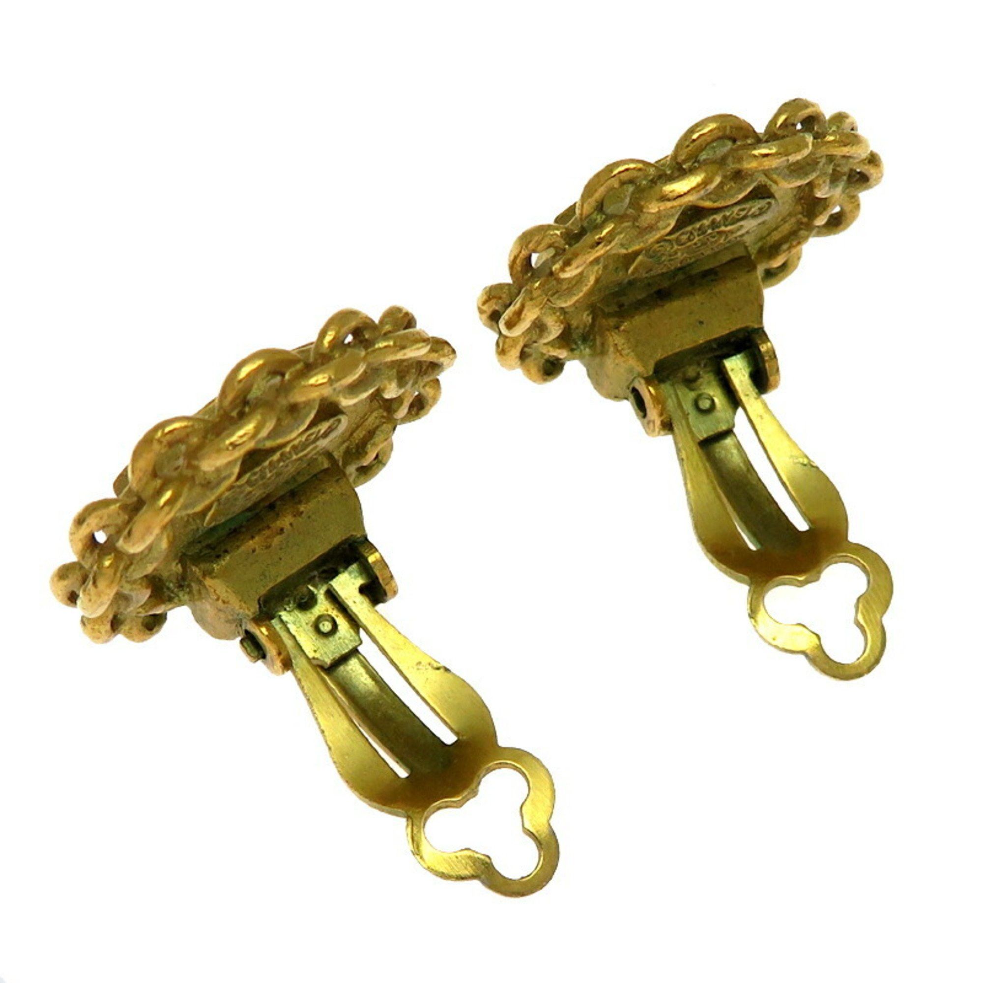 Chanel Chanel Round Coco Sunbeam Women's Earrings GP Size ONE SIZE - 4 Thumbnail