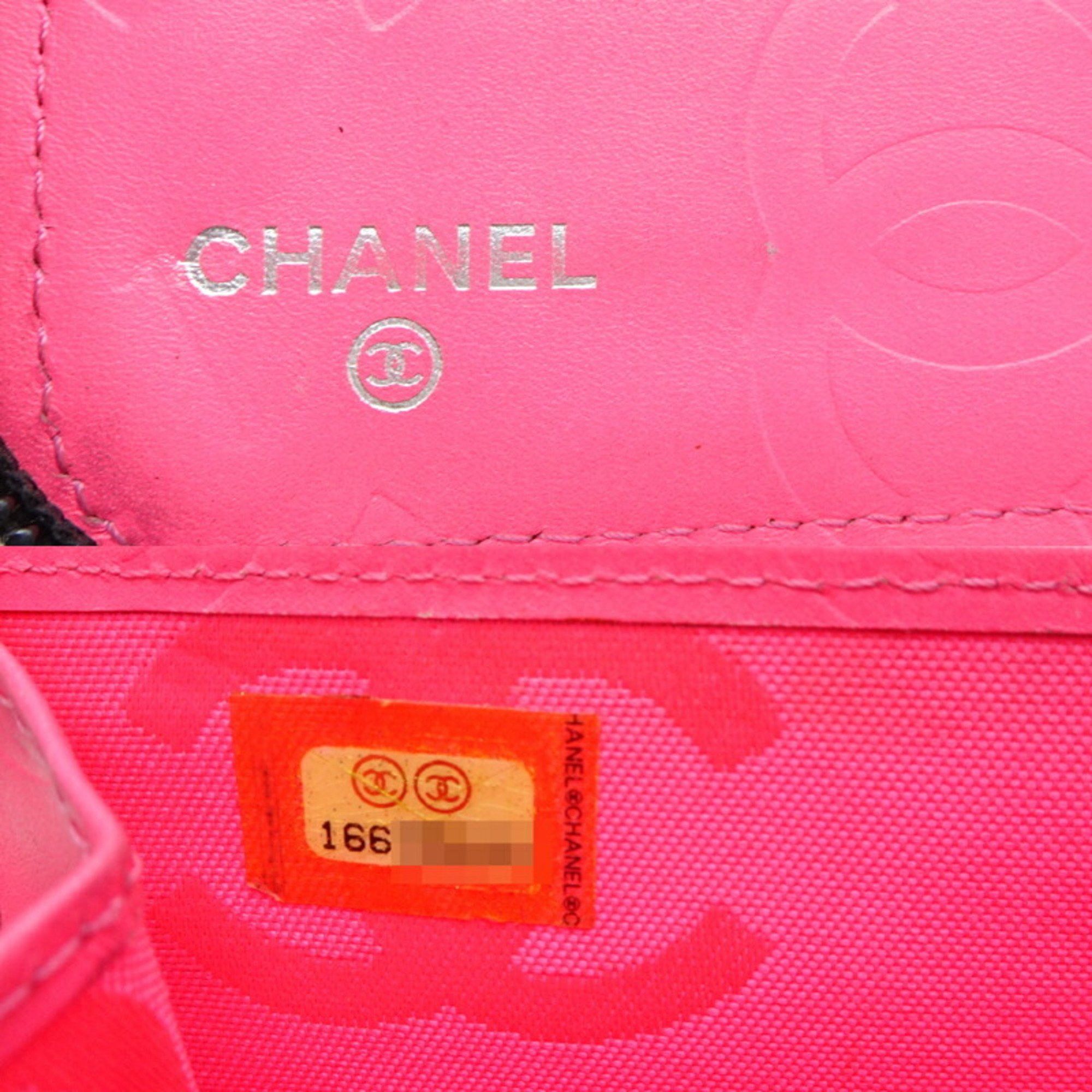 Chanel Chanel Cambon Line Round Wallet Women's Long Calfskin Black Size ONE SIZE - 6 Thumbnail