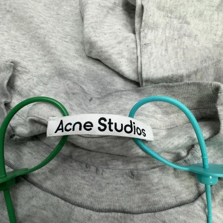 Acne Studios Acne Studios Gray Short Sleeve Letter Print T-Shirt Size US S / EU 44-46 / 1 - 3 Thumbnail