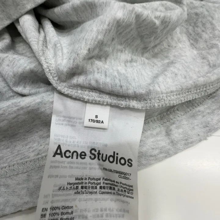 Acne Studios Acne Studios Gray Short Sleeve Letter Print T-Shirt Size US S / EU 44-46 / 1 - 2 Thumbnail