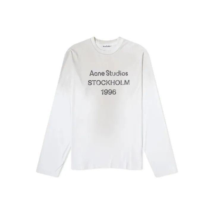 Acne Studios Acne Studios 1996 Logo Print Long Sleeve T-Shirt Size US M / EU 48-50 / 2 - 2 Thumbnail