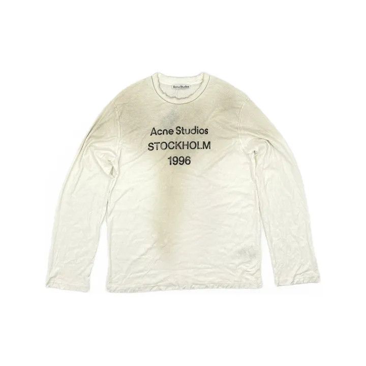 Acne Studios Acne Studios Vintage Logo Long Sleeve T-Shirt Size US M / EU 48-50 / 2 - 2 Thumbnail