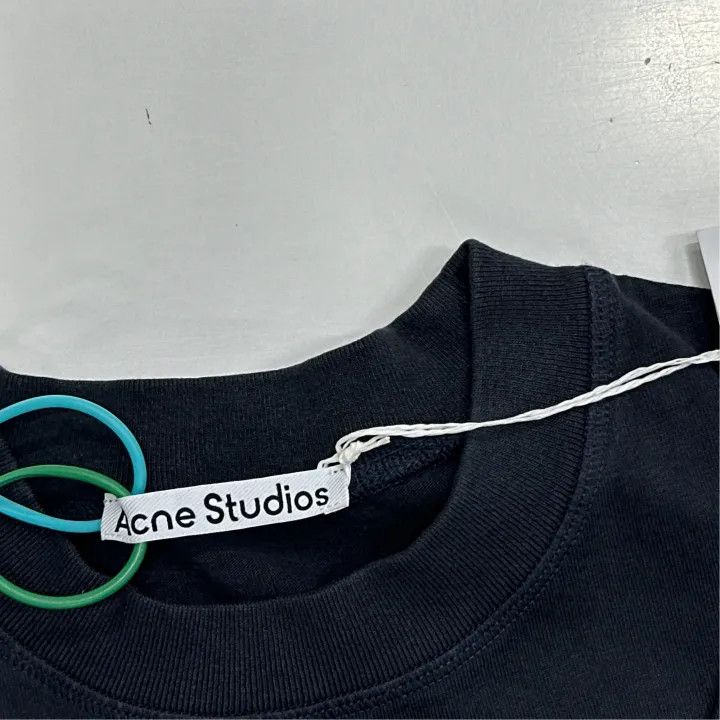 Acne Studios Acne Studios Black Cotton Casual T-Shirt Size US M / EU 48-50 / 2 - 2 Thumbnail