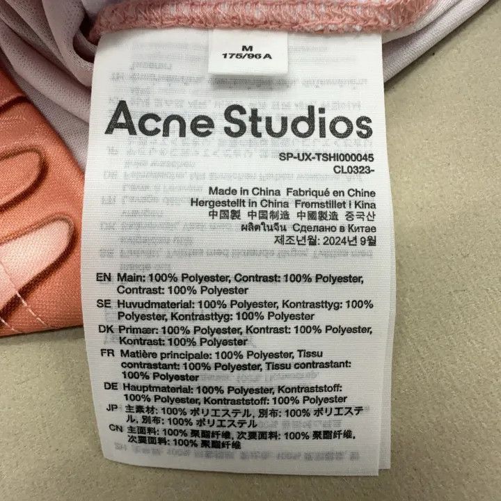 Acne Studios Acne Studios Kappa Short Sleeve T-shirt in Pink Size US M / EU 48-50 / 2 - 6 Thumbnail