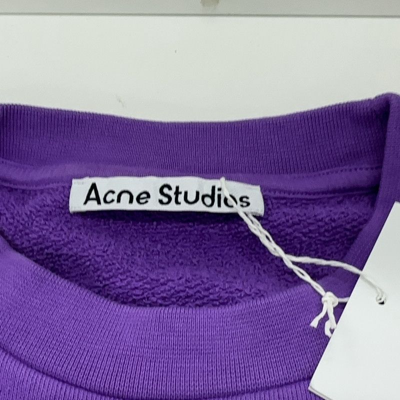 Acne Studios Acne Studios Purple Logo Embroidered Sweatshirt Size US M / EU 48-50 / 2 - 7 Thumbnail