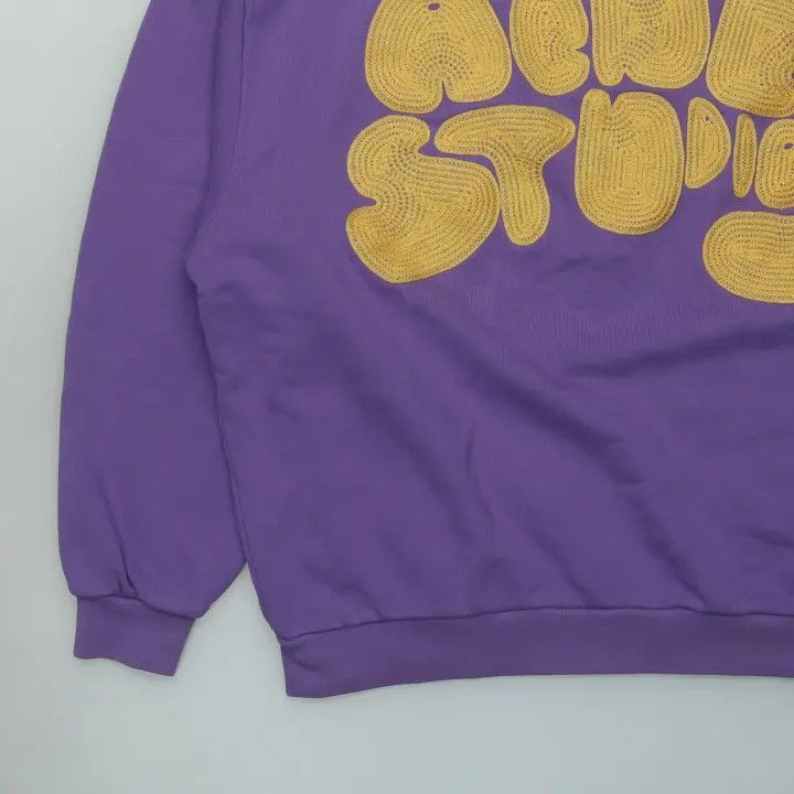 Acne Studios Acne Studios Purple Logo Embroidered Sweatshirt Size US M / EU 48-50 / 2 - 2 Thumbnail