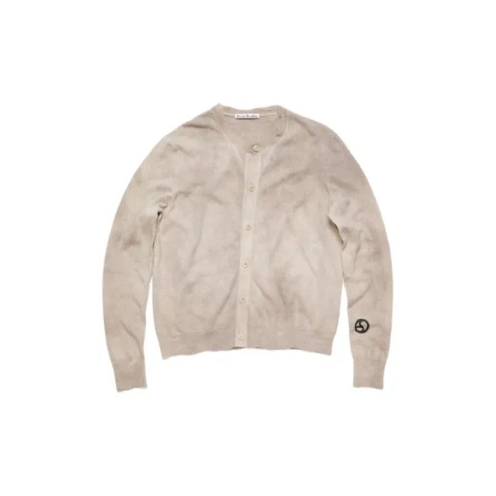 Acne Studios Acne Studios Beige Long Sleeve Cardigan for Men Size US L / EU 52-54 / 3 - 4 Thumbnail