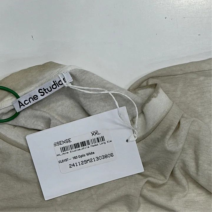 Acne Studios Acne Studios Logo Print Long Sleeve T-Shirt Size US XXL / EU 58 / 5 - 2 Thumbnail