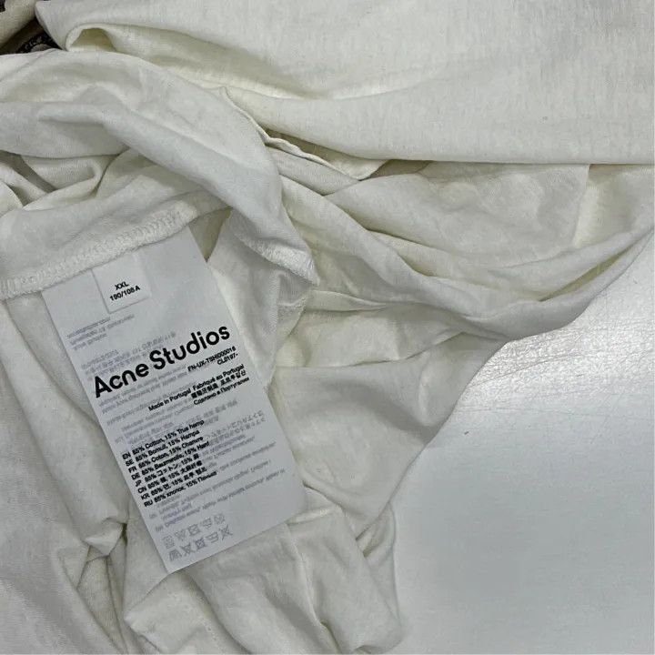 Acne Studios Acne Studios Logo Print Long Sleeve T-Shirt Size US XXL / EU 58 / 5 - 3 Thumbnail