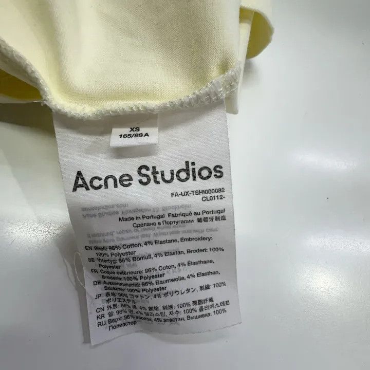 Acne Studios Acne Studios Yellow Short Sleeve T-Shirt Size US XS / EU 42 / 0 - 6 Thumbnail