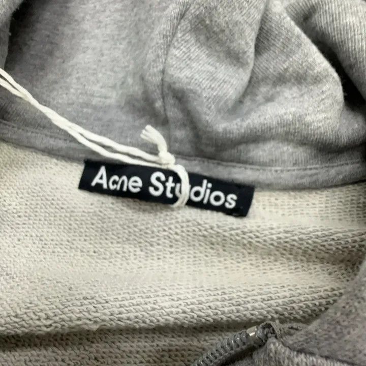 Acne Studios Acne Studios Gray Hooded Zip-Up Sweatshirt Size US XS / EU 42 / 0 - 3 Thumbnail