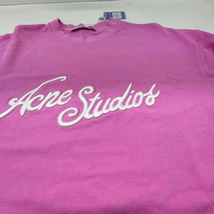 Acne Studios Acne Studios Pink Logo Short Sleeve T-shirt Size US S / EU 44-46 / 1 - 4 Thumbnail